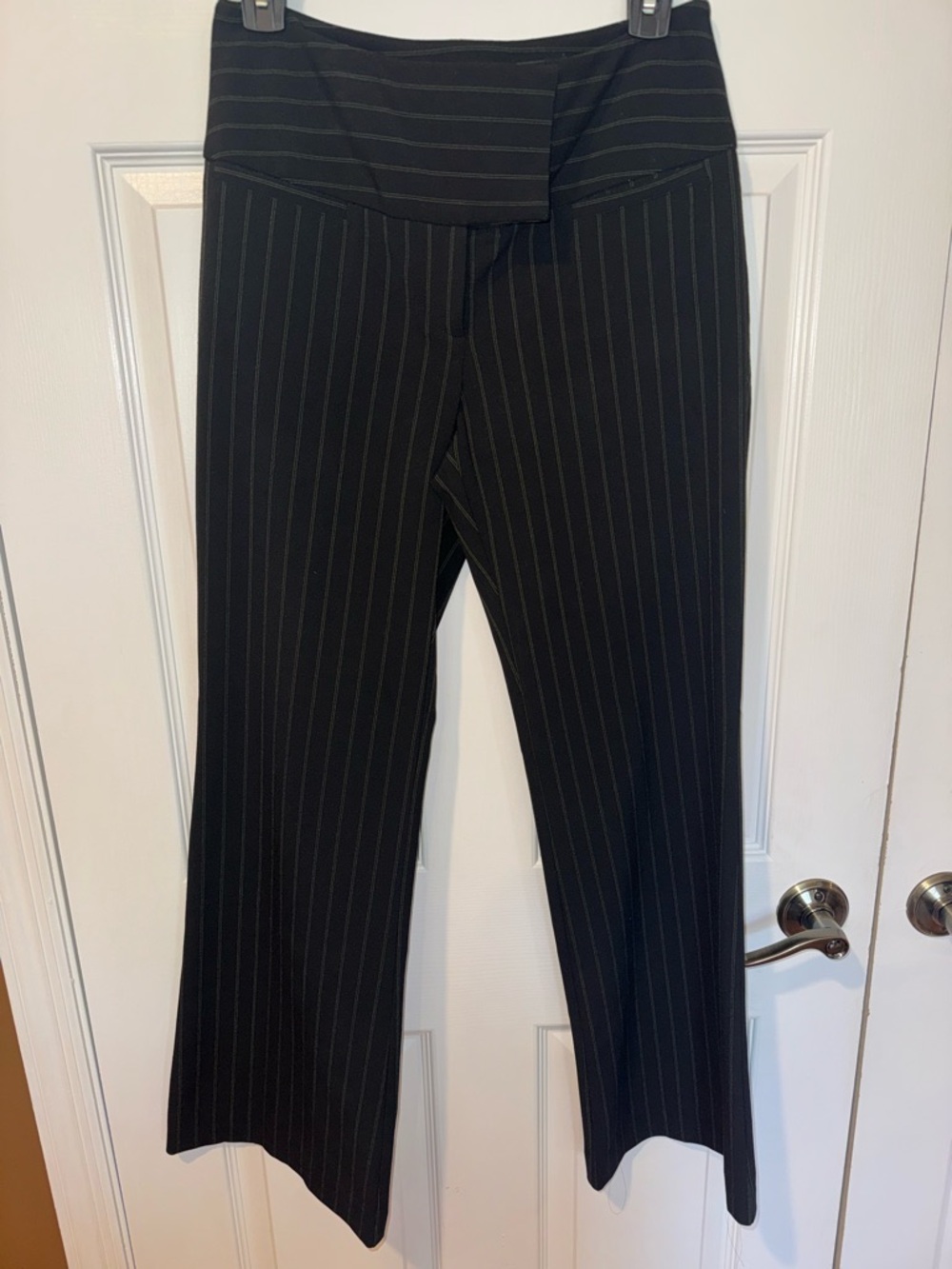 INC International Concepts Black Pinstripe Pants